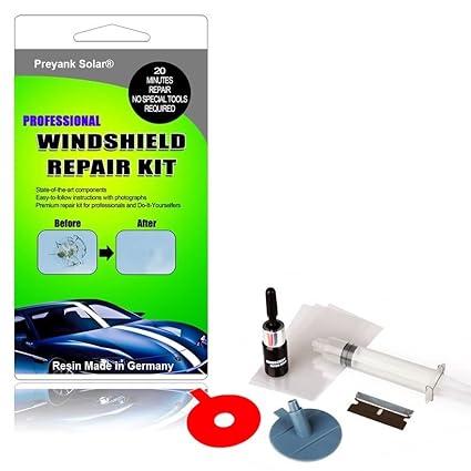 Preyank Solar GERMANY Resin Windshield Kits for Window Repair, Windscreen Glass Scratch Crack, Polishing and Car Styling Sure Shot!