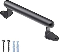 Vista 12 de SELEWARE Manija de puerta de granero, mango de puerta de metal resistente de 12 pulgadas para puerta corrediza de garaje de granero, barra