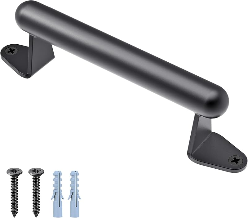 SELEWARE 7 Inch Barn Door Handle, Heavy Duty Metal Gate Pull Handle | 1 Pack, Durable Construction, Comfortable Grip, Easy Installation, Ideal for Sliding Doors, Gates, Garages and Outdoor Use