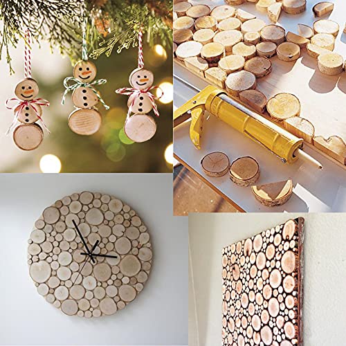 Lazaca Small Wood Slices Crafts Cookies Log Rounds 100Pcs 1.5-2.5Cm Rustic Wedding Centerpieces Ornaments Diy, Unfinished Natural Wood Pieces #TOP1