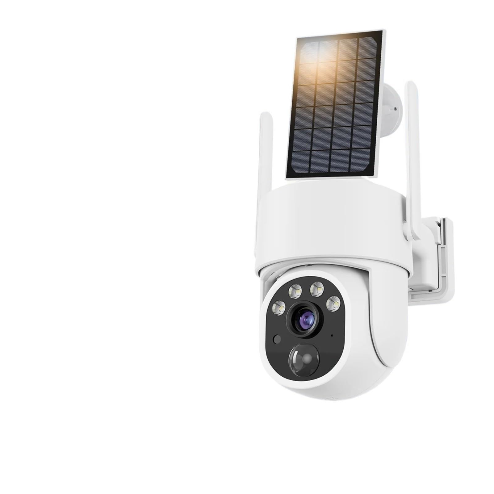 Cámara IP de 5 MP con energía Solar, WiFi, PTZ, for Exteriores, IP66, Resistente al Agua, batería integrada de 8000 mAh, cámara de vigilancia con detección Humana PIR 5X(5MP 1PCS NO SD Card)