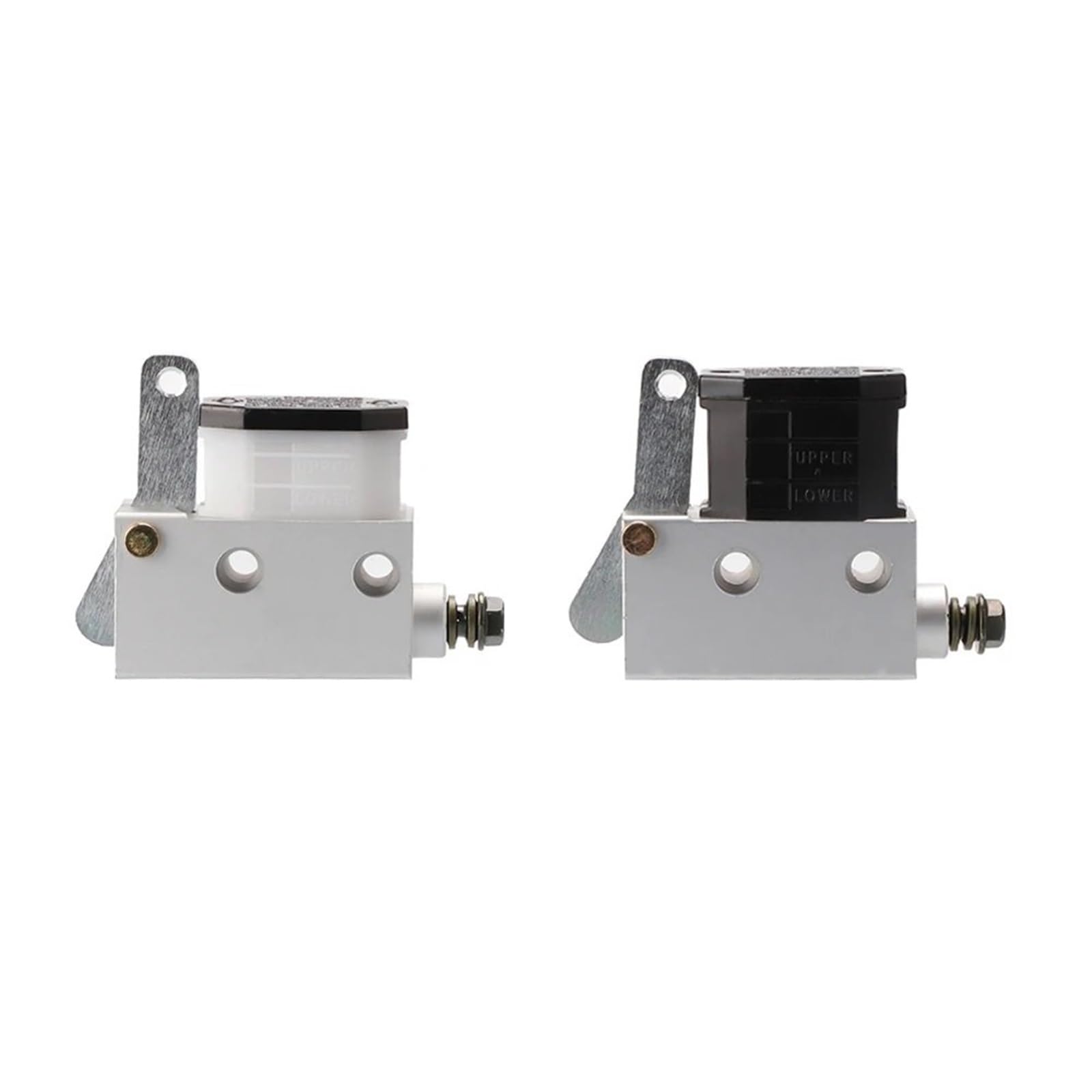 Hamulec motocyklowy Pompa hydrauliczna Hamulec hyd Pompa hydrauliczna hamulca głównego tłokowego 14 mm/15,8 mm z tylną stopą, o wysokiej wydajności, pasująca do gokarta, buggy i quada(14mm A)