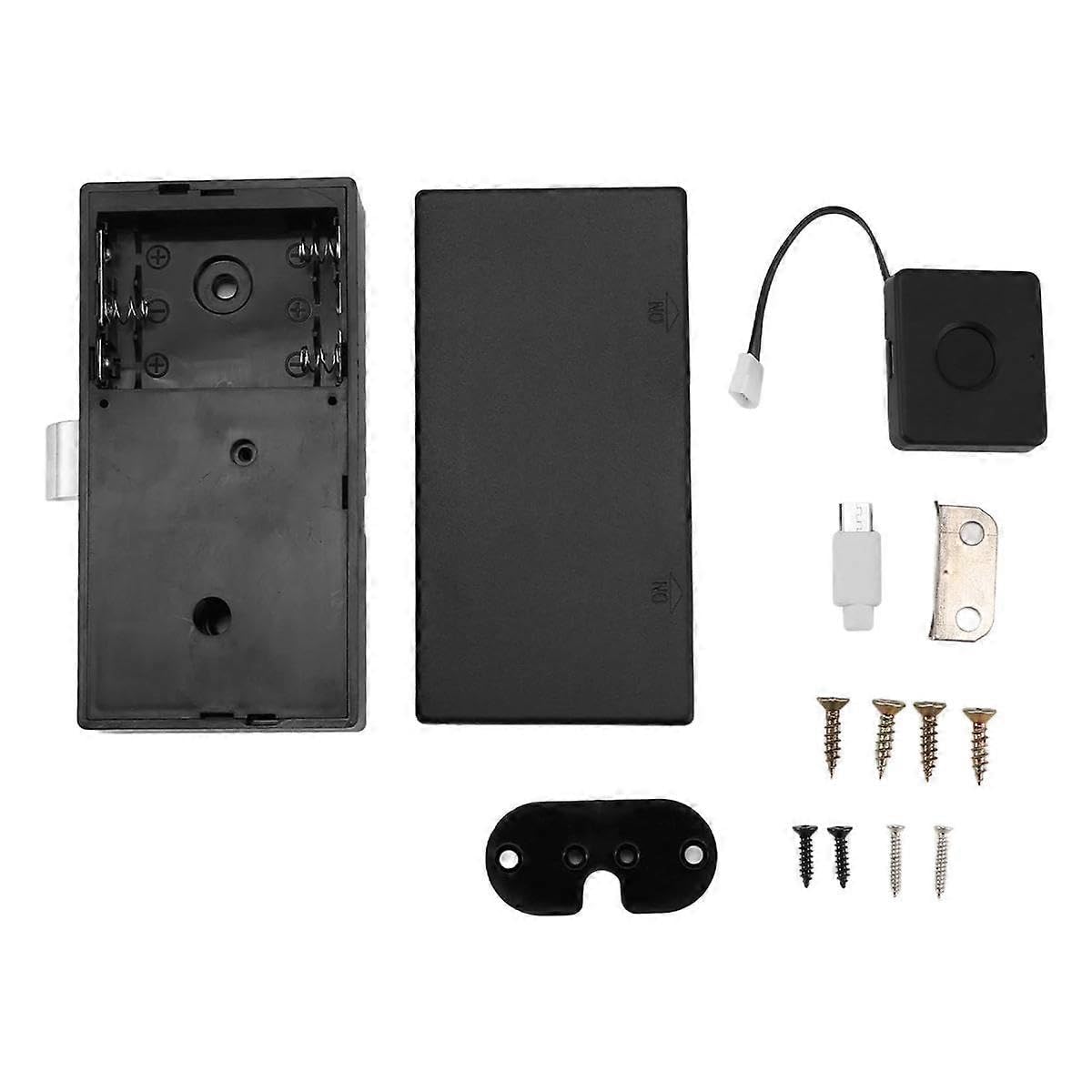 Joyhappst Image Color Biometric Fingerprint Lock Black Keyless Cabinet Lock Smart Drawer Locks Smart Drawer Locks Anti-Theft Door Lock