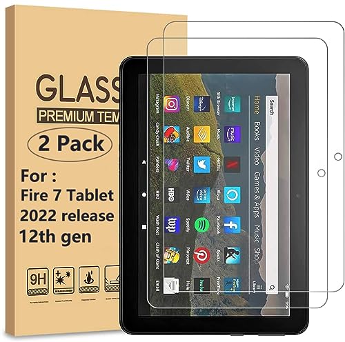 Ytuomzi Screen Protector for 7 Kids Tablet (2022 Version) Tempered Glass Screen Film Guard for 7 Tablet 2 Pack (7 Kids)