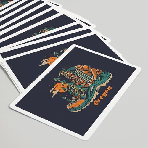 Baraja Lantern Press Oregon, 52 cartas tamaño póker miniatura 5