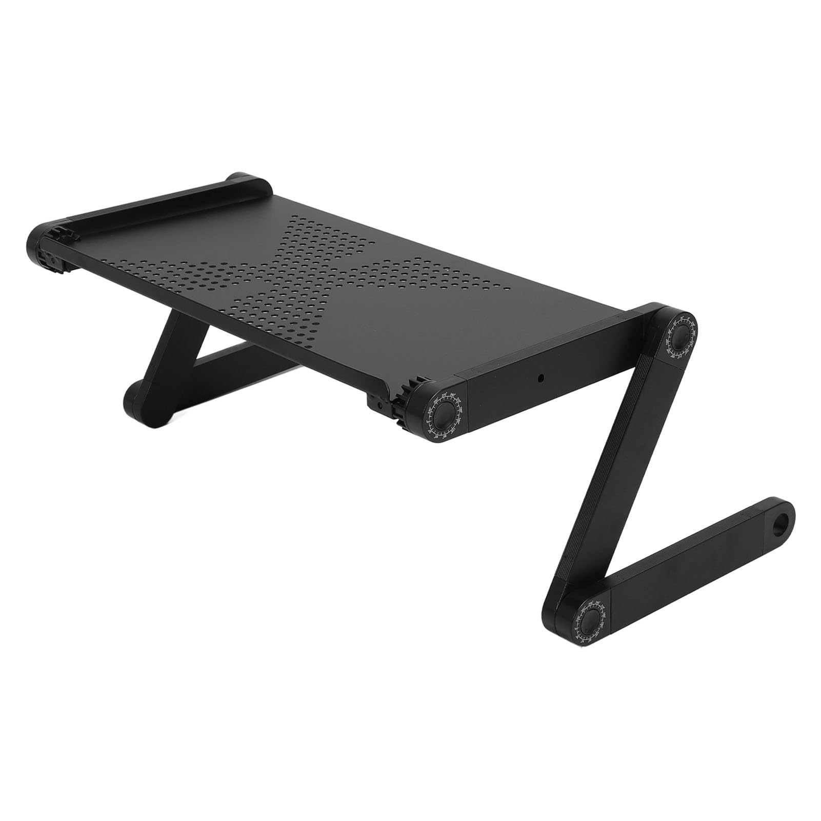 Regulowana Podstawka Pod Laptopa ze Stopu aluminium. Efektywna Wentylacja w Biurze domowym. Przestrzeń Robocza 480 X 260 Mm (Czarny)