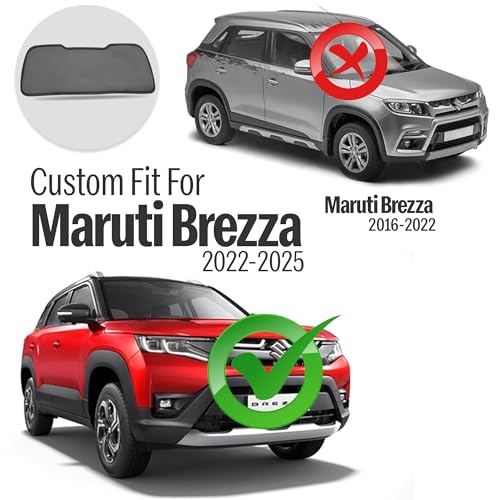 Image of Autofact Dicky Curtain for Maruti Brezza 2022-2025 | Custom Fit Rear Windshield Sunshade | UV & Heat Protection | Foldable Mesh | Privacy & Cooling Car Accessory