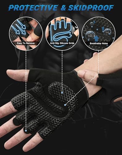 COFIT Breathable Workout Gloves, Antislip Weight Lifting Gym Gloves for Men Women, Superior Grip & Palm Protection for Weightlifting, Fitness, Exercise, Training - Image 4