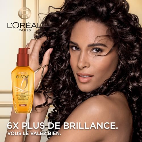 Huile Cheveux Très Secs Disciplinant Jojoba Elseve 'oreal Paris Le Flacon De 100ml - vue 4