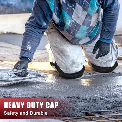 FREEKYROCK Professional Knee Pads for Work Construction with Heavy Duty Cap Foam Padding Gel Cushion Knee Pads for Men, Comfortable Adjustable Strong Strap, Military Grade Rivet for Flooring Gardening