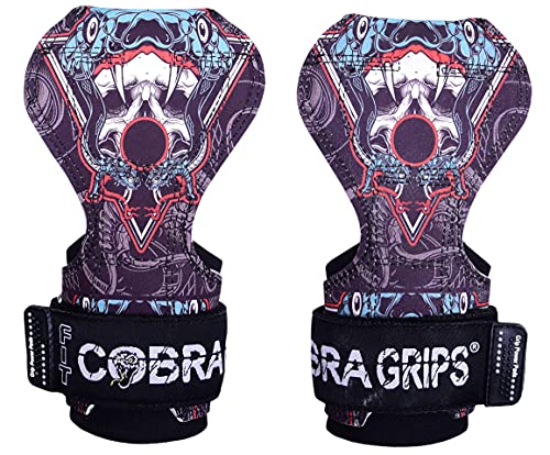 Image of Cobra Grips Weight Lifting Gloves with Adjustable Neoprene Padded Wrist Wraps - Heavy Duty Alternative to Power Lifting Hooks for Deadlifts