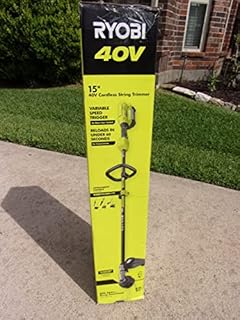 RYOBI 40-Volt Lithium-Ion Cordless Attachment Capable String Trimmer, 4.0 Ah Battery and Charger Inc