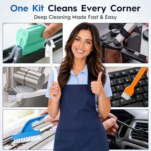 Image of Window Track Cleaner, 15 PCS Crevice Cleaning Brush Kit