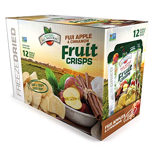 Brothers-ALL-Natural Fruit Crisps, Fuji Apple and Cinnamon, 0.35 Ounce (Pack of 12)