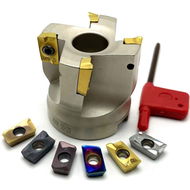 Tool Part for BAP400R 50 63 80 Right-Angle Face Milling Cutter BAP 400 4-Flute Milling Cutter is Suitable for APKT1604 APMT1604 Milling Insert - (Angle: BAP400R 80-27-6T / Shank Diameter: No Insert)