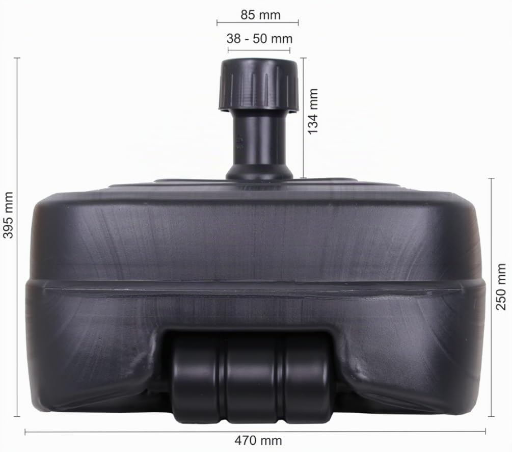 Schneider pied de parasol en PE, anthracite, env. 45 ltr.