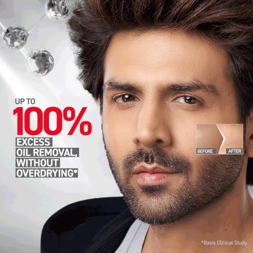 Image of Smart And Handsome Men 100% Oil Clear Face Wash | Deeply Cleanses | Removes Excess Oil Without Drying | 100G | Reduces Blackheads | With Salicylic Acid | Instant Freshness | Unclogs Pores