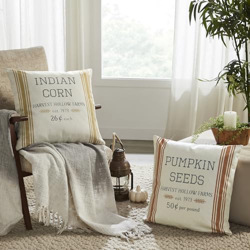 VHC-Brands-Harvest-Hollow-Pillow-Cover-Set-of-2-20×20-Decorative-Fall-Throw-Pillow-Covers-Primitive-Decor-for-Fall-and-Thanksgiving VHC Brands Harvest Hollow Pillow Cover Set of 2 20×20 Decorative Fall Throw Pillow Covers Primitive Decor for Fall and Thanksgiving