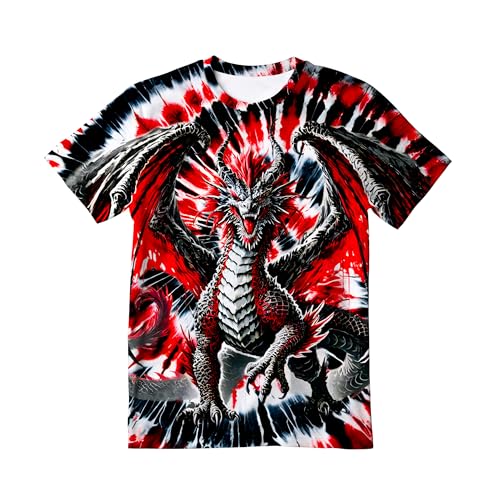 Image of Kids Tie Dye T-Shirt,Children Hippies Senior Tie Dye Tee Tshirt for Boys Girls