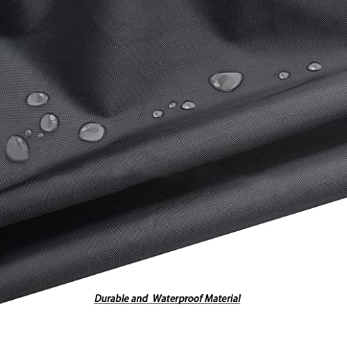 J&C Garden Egg Swing Covers Waterproof Patio Hanging Swings Chair Cover Dustproof Furniture Sets Protection Cover Patio Chair Covers for Outdoor Swing Chair (Black, 74x45inch)