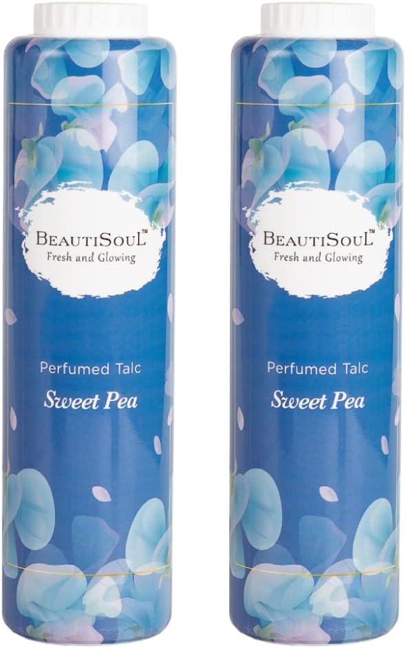 Sweet Pea Perfumed Talcum Powder | Body Talcum Powder for Summer | Talc Powder Combo Offer 100gm + 100gm (Pack of 2)