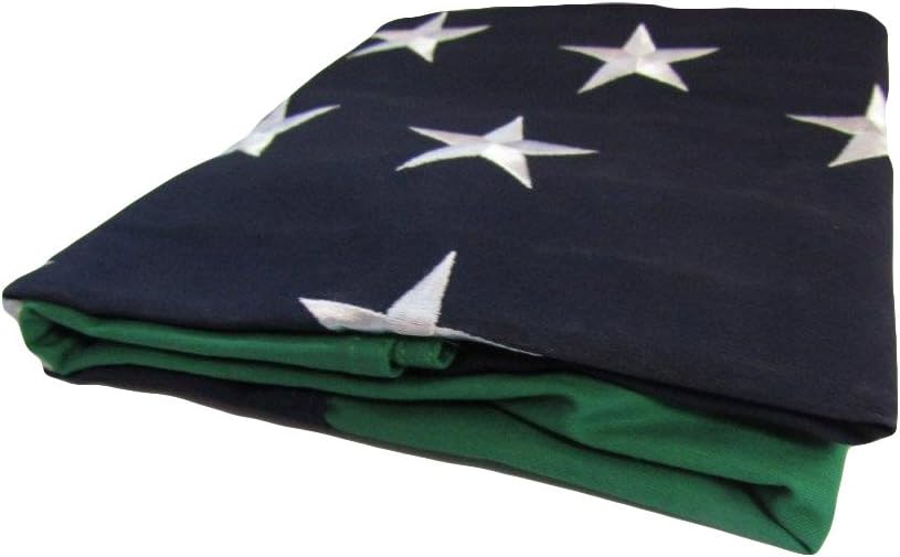 AES 3X5 Embroidered Sewn Green Mountain Boys 100% Cotton 3'x5' Flag Brass Grommets Fade Resistant Double Stitched Premium Penant House Banner Grommets