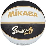 ミカサ(MIKASA)バスケットボール5号 ゴム ブラック/ホワイト/ゴールド BB502D-BKWGL-EC 推奨内圧0.490-0.630(kgf/㎠)