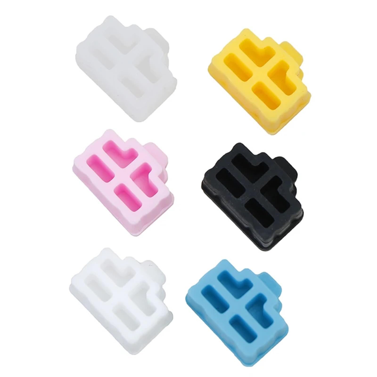 RJ45 Anti-Staub-Abdeckkappen, Ethernet-Hub-Port, RJ45, Anti-Staub-Abdeckkappe, Schutzstecker für Hubs, Switches, Gelb, 50 Stück