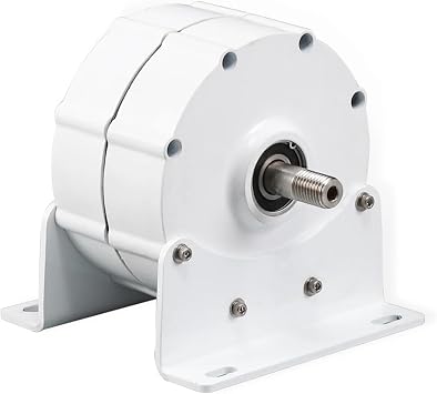 5000W Electric Generator PMG for Wind 2KW 3KW 5KW 12V 24V 48V 300RPM Magnetic Dynamo Water Hydro Alternator Free EnergyWith Base,DOUBLE SHAFT_12V_2500W