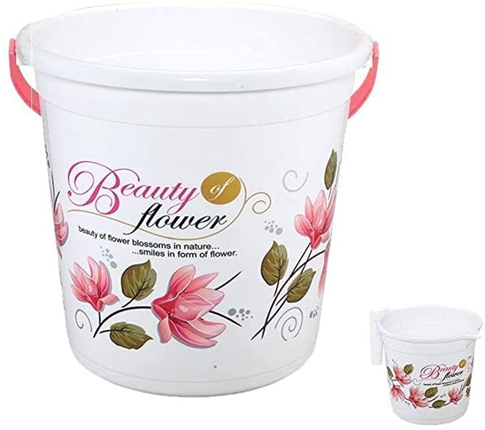 Epic Siti Plast Bathroom Bucket with Mug Extra Hard & Durable (Pink, 20 LTR) (B0B7BNRV8J) Amazon Price History, Amazon Price Tracker