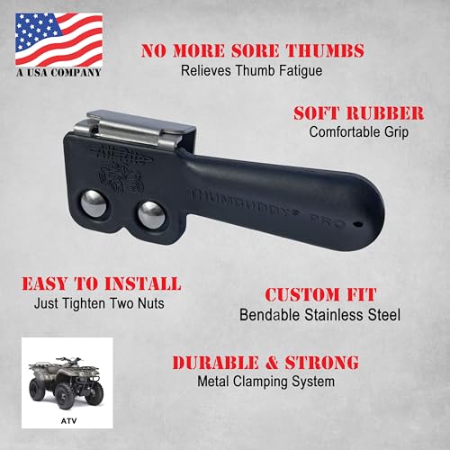 Image of Thumbuddy Pro ATV Throttle Extender - Model TB2 Black
