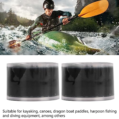 Image of Grip Silicone Self Adhesive Tape Fix Adhesive Tape Self Fusing Silicone Tape Double Sided Sealing Tape 2pcs Silicone Grip Tapes Self Fusing Flexible Tape Portable Double (Black)