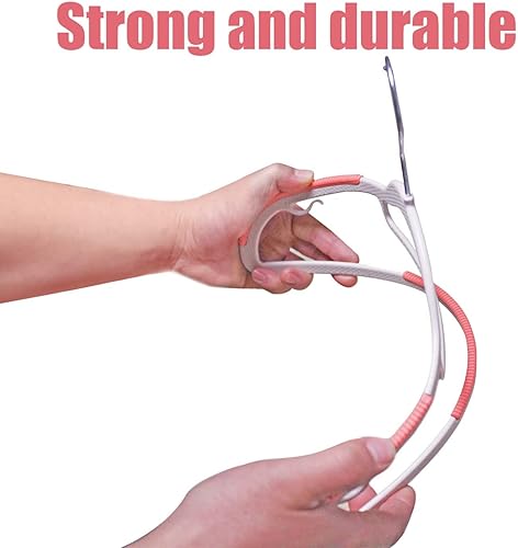 Miniatura 4 de GLCMN 20 perchas estándar, perchas secas y húmedas, perchas de almacenamiento especiales para armarios-rosa