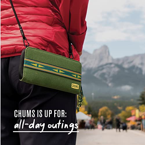 Chums Nomad Wallet - Purse & Cell Phone Wallet with Card Storage, Extra Pocket Space & Removable Strap - Black4