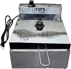 Fritadeira Elétrica Industrial com Tampa 5L 1 Cuba 220V Grupo Três