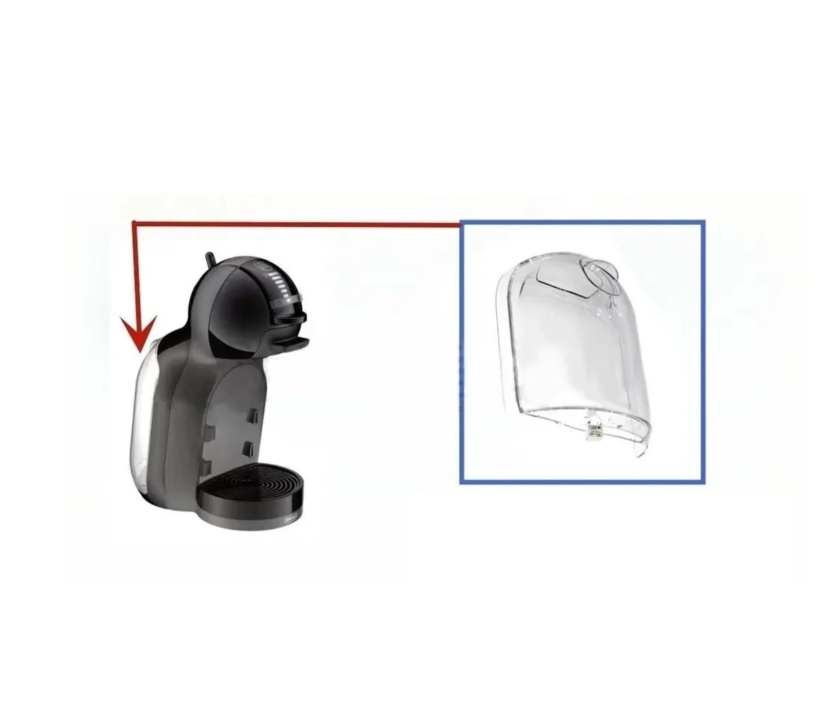 Adecuado for Delong, Nestlé, Dolce Gusto, Nestlé, accesorios for cafeteras Edg305 Bg, depósito de agua.