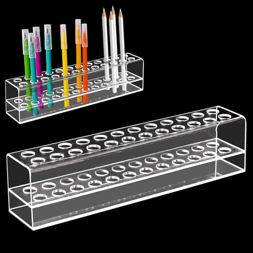 Acrylic Pen Display Holder with 24 Slots