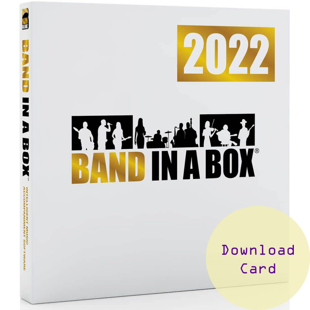 Band-in-a-Box 2022 Pro - Win - Create your own backing tracks (Download Card)