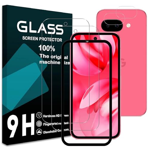 Ή Google Pixel 9a KXtB KChgt y2+2Zbg-YɎqfށzGoogle Pixel 9A tB (2) + YیtB (2) O[OsNZ9a tیtB 炳 t KX 