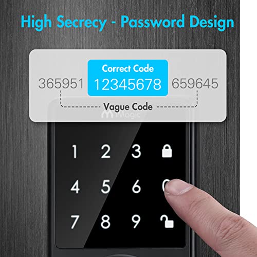 iMagic Verrou à écran tactile serrure connectée code électronique pour maison - 6