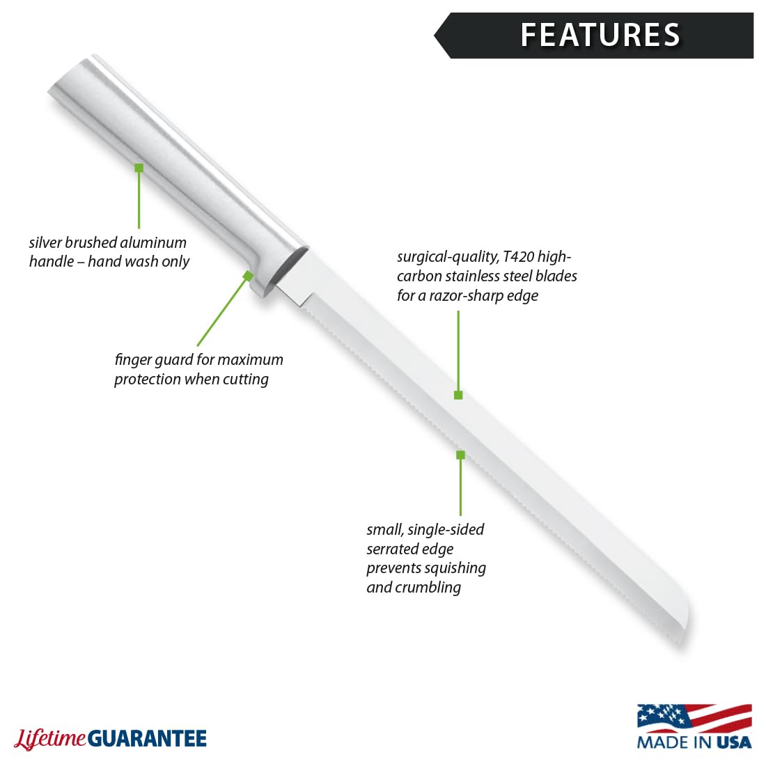 RADA 8" Bread Knife - Slice Like a Pro -2 RADA 8" Bread Knife - Slice Like a Pro -2