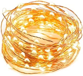 2 Pack Led Fairy Lights USB Powered String Lights Waterproof Copper Wire 16 Feet 50 Led Firefly Starry Moon Lights for DIY Wedding Party Bedroom Patio Christmas (5m/16ft,Warm White)