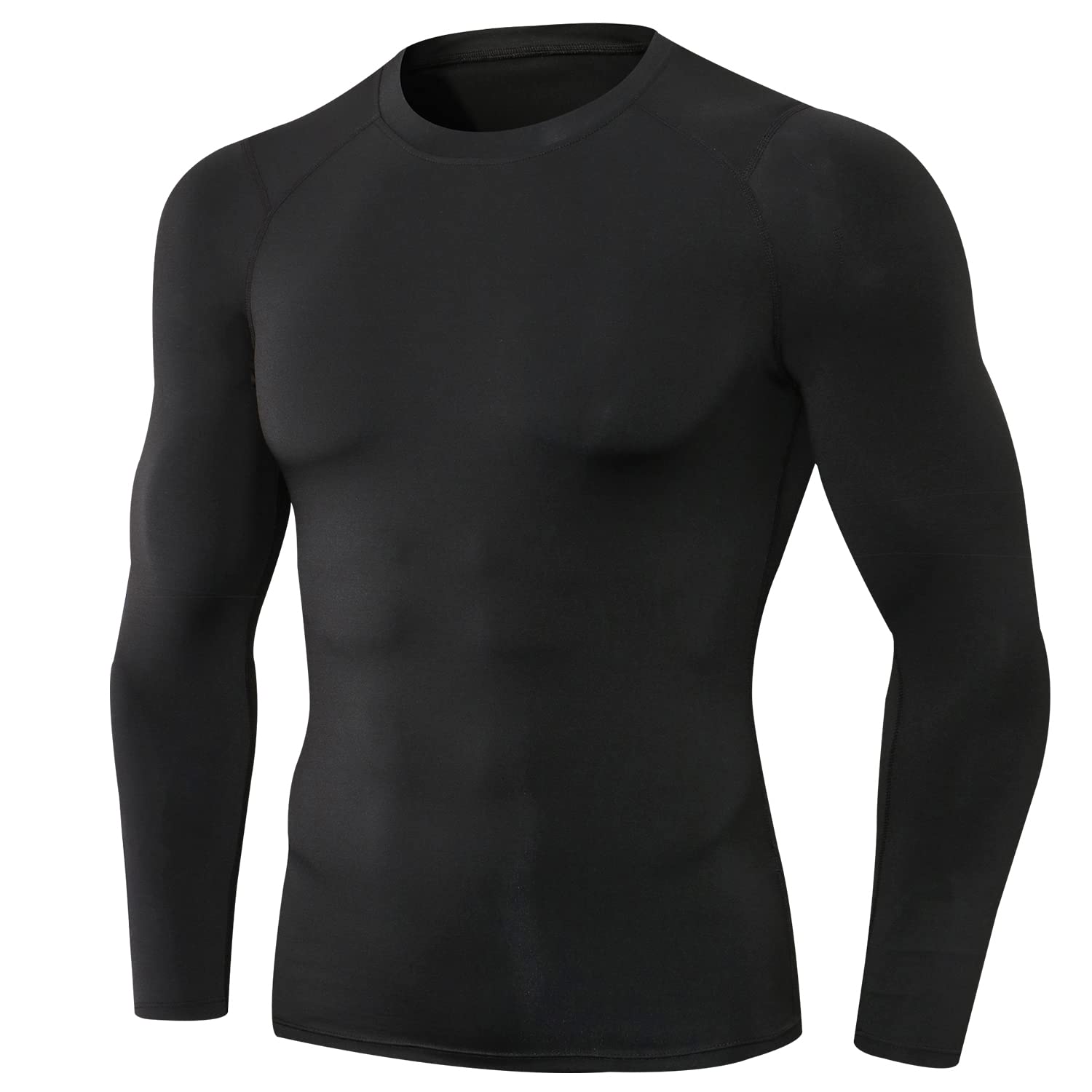 Men's Compression Shirt Long Sleeve Athletic Workout T-Shirts Top Active Sport Baselayer Undershirt Gear Shirt Dry Fit