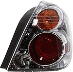 Evan-Fischer Tail Light Assembly Compatible with 2002-2004 Nissan Altima Passenger Side