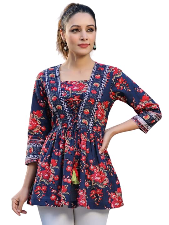 Bee M Pee Designer Floral Regular Tops for Women