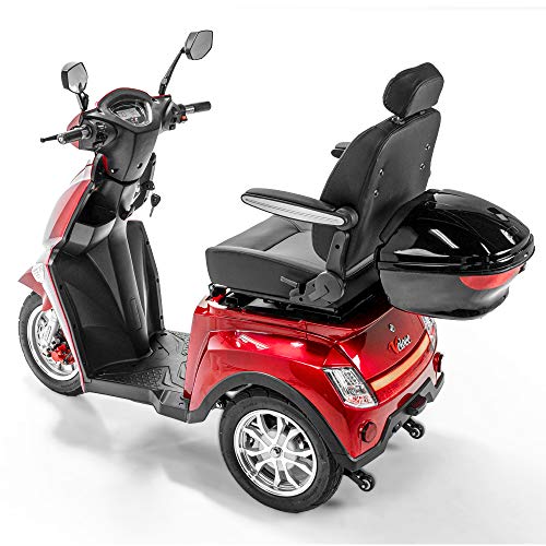 Veloce-Long Range, Lithium Mobility Scooter, 350 lb. Weight Capacity (Red)