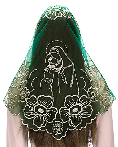 BLESSUME 1pc Women Triangle Pattern Veil Classic Mantilla