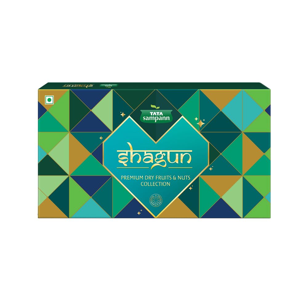 Tata Sampann Shagun | Dry Fruits & Nuts Gift Box| Assorted Pack of 4 | 200g | Choicest selection for Festive & Function Gifting, Corporate Gifting | Salted & Roasted Almonds | Salted & Roasted Cashews | Seedless Raisins | Dry Fruits & Nuts Mix (B0CKJ2NQL7) Amazon Price History, Amazon Price Tracker