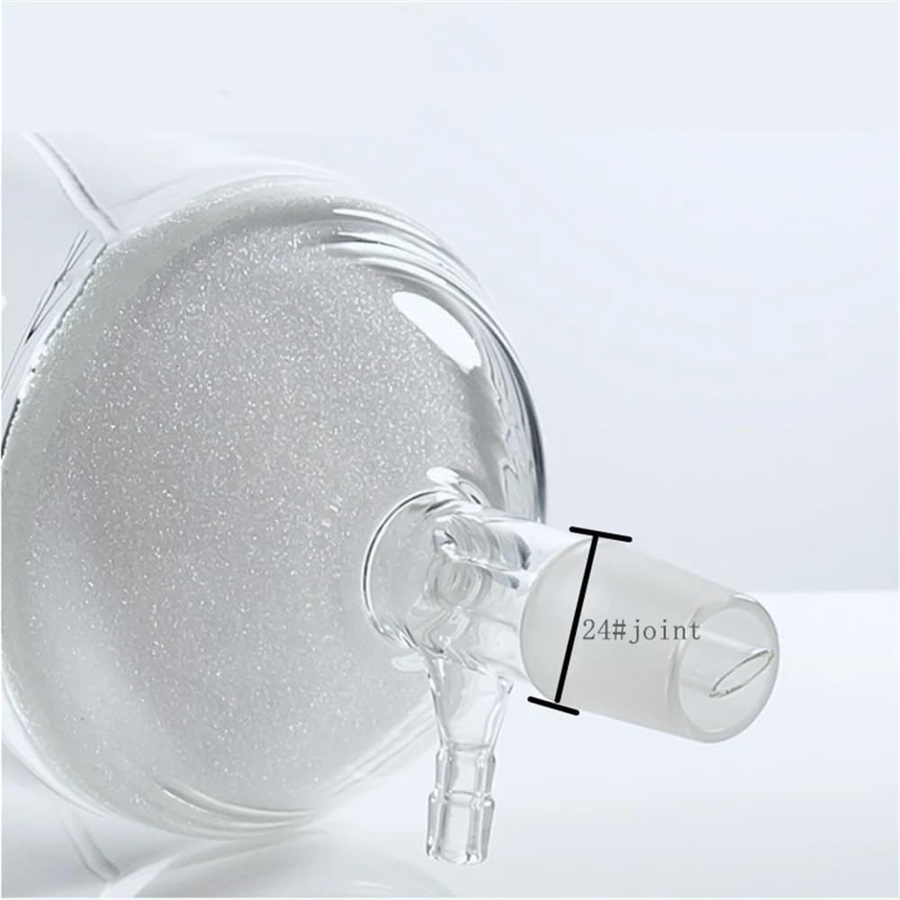 Embudo de vidrio de laboratorio sinterizado de 30-2000 ml, G1-G5, grueso for selección.(500ml)