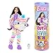 Produktbild Barbie Cutie Reveal Puppe und Accessoires, Regenbogen-Zebra-Plüschkostüm und 10 Überraschungen mit Farbwechsel, Color Dream-Reihe, HRK39